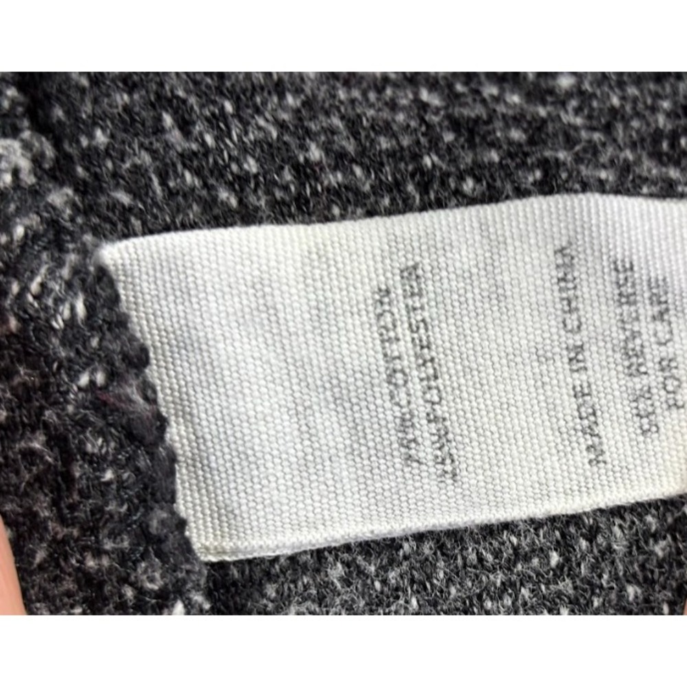 Distressed Knit Sweater M Gray Black White Oversized Grunge Chunky - Picture 9 of 9